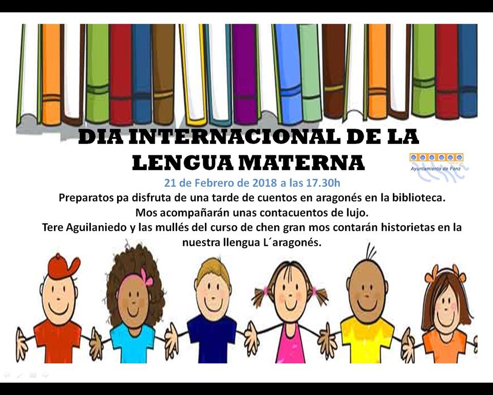 Fonz celebra el Día de la Lengua Materna con una sesión de cuenta cuentos en aragonés a cargo de los mayores Fonz celebra el Día de la Lengua Materna con una sesión de cuenta cuentos en aragonés a cargo de los mayores